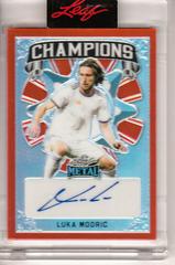 Luka Modric [Prismatic Red] Soccer Cards 2022 Leaf Metal Champions Autographs Prices