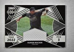 Kumar Rocker #FRM-KR Baseball Cards 2022 Panini Elite Extra Edition First Round Materials Prices