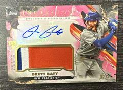 Brett Baty [Magenta] #IAP-BB Baseball Cards 2023 Topps Inception Autograph Patch Prices