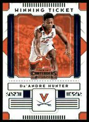 De'Andre Hunter #2 Basketball Cards 2020 Panini Contenders Draft Picks Winning Tickets Prices