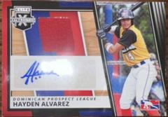 Hayden Alvarez #DMS-HA Baseball Cards 2022 Panini Elite Extra Edition DPL Material Signatures Prices