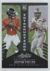 Justin Fields #INT-8 Football Cards 2021 Panini Absolute Introductions Prices