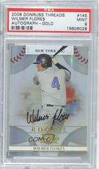 Wilmer Flores [Autograph Gold] Baseball Cards 2008 Donruss Threads Prices