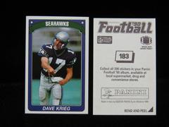 Dave Krieg Football Cards 1990 Panini Sticker Prices