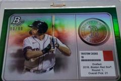 Triston Casas [Green] #MM-7 Baseball Cards 2022 Bowman Platinum Minted in Merit Prices