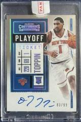 Obi Toppin [Autograph Playoff Ticket] #127V Basketball Cards 2020 Panini Contenders Prices