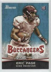 Eric Page Football Cards 2012 Bowman Prices