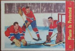 Plante Is Protected Hockey Cards 1955 Parkhurst Quaker Oats Prices