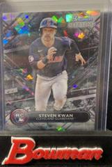 Steven Kwan [Black Atomic] #BSR-3 Baseball Cards 2022 Bowman Sterling Prices