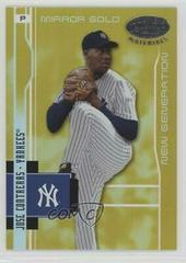 Jose Contreras [Mirror Gold] Baseball Cards 2003 Leaf Certified Materials Prices