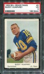 Buddy Humphrey Football Cards 1959 Bell Brand Rams Prices