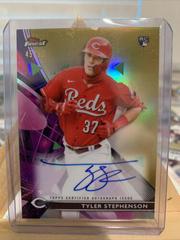 Tyler Stephenson [Gold Refractor] #FA-TS Baseball Cards 2021 Topps Finest Autographs Prices