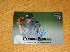 Corbin Burnes [Black] Baseball Cards 2019 Stadium Club Autographs Prices