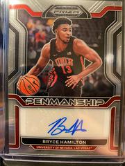 Bryce Hamilton #CP-BHA Basketball Cards 2022 Panini Prizm Draft Picks College Penmanship Autographs Prices