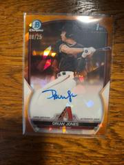 Druw Jones [Orange] Baseball Cards 2023 Bowman Chrome Sapphire Autographs Prices