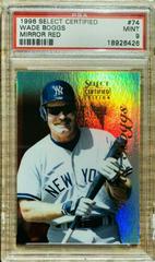 Wade Boggs [Mirror Red] #74 Baseball Cards 1996 Select Certified Prices