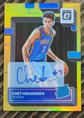 Chet Holmgren [Signature Gold] #208 Basketball Cards 2022 Panini Donruss Optic Prices