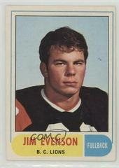 Jim Evenson Football Cards 1968 O Pee Chee CFL Prices