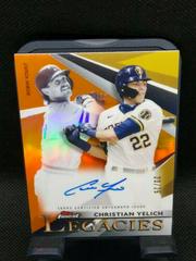 Christian Yelich [Orange Refractor] Baseball Cards 2021 Topps Finest Legacies Autographs Prices