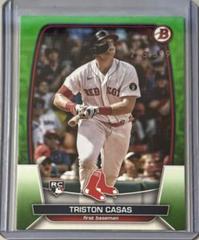 Triston Casas [Neon Green] #2 Baseball Cards 2023 Bowman Prices