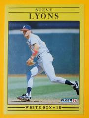 Steve Lyons #127 Baseball Cards 1991 Fleer Prices