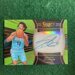 Devonte' Graham [Neon Green] Basketball Cards 2018 Panini Select Rookie Signatures Prices