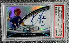 Bryce Harper [Refractor] #BPABH Baseball Cards 2011 Bowman Platinum Prospects Autographs Prices
