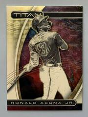 Ronald Acuna Jr. [Gold] Baseball Cards 2021 Panini Chronicles Titan Prices