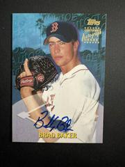 Brad Baker [Certified Autograph] Baseball Cards 2000 Topps Traded Prices