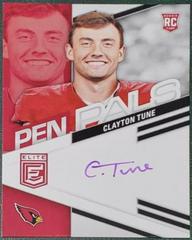 Clayton Tune [Purple Ink] #PPCTU Football Cards 2023 Panini Donruss Elite Pen Pals Autographs Prices