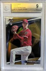 Shohei Ohtani [Gold Refractor] #FF-SO Baseball Cards 2018 Topps Finest Firsts Prices