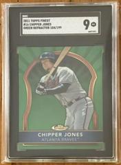 Chipper Jones [Green Refractor] Baseball Cards 2011 Finest Prices
