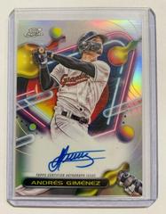 Andres Gimenez Baseball Cards 2023 Topps Cosmic Chrome Autographs Prices
