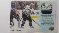 Sidney Crosby #SE-6 Hockey Cards 2019 Upper Deck Tim Hortons Key Season Events Prices