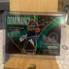 Karl Anthony Towns [Green Wave Prizm] #9 Basketball Cards 2021 Panini Prizm Dominance Prices