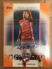 Tesho Akindele [Autograph Orange] Soccer Cards 2017 Topps MLS Prices