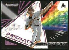 Carson Whisenhunt [Purple Wave] Baseball Cards 2022 Panini Prizm Draft Picks Prizmatic Prices
