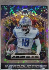 Jameson Williams [No Huddle Silver] Football Cards 2022 Panini Mosaic Introductions Prices