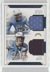 Allen, Bosa Football Cards 2018 National Treasures NFL Gear Combo Materials Prices