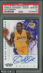 Darius Johnson Odom Autograph #249 Basketball Cards 2012 Panini Contenders Prices
