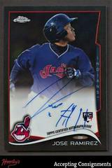 Jose Ramirez [Autograph Black Refractor] #45 Baseball Cards 2014 Topps Chrome Prices
