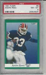 Andre Reed #8 Football Cards 1991 Fleer Prices