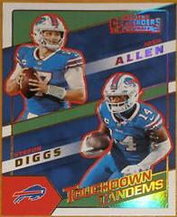 Josh Allen, Stefon Diggs [Gold] Football Cards 2022 Panini Contenders Touchdown Tandems Prices