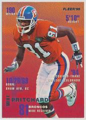 Mike Pritchard #115 Football Cards 1995 Fleer Prices