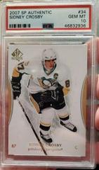 Sidney Crosby [Limited] Hockey Cards 2007 SP Authentic Prices