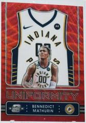 Bennedict Mathurin [Red Wave] #28 Basketball Cards 2022 Panini Contenders Optic Uniformity Prices