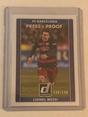 Lionel Messi [Silver Press Proof] #8 Soccer Cards 2015 Panini Donruss Fantastic Finishers Prices