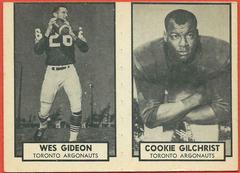 Wes Gideon, Cookie Gilchrist Football Cards 1962 Topps CFL Prices