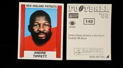 Andre Tippett #149 Football Cards 1988 Panini Sticker Prices