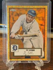 Ty Cobb [Orange Yellow] Baseball Cards 2021 Topps Chrome Platinum Anniversary Prices